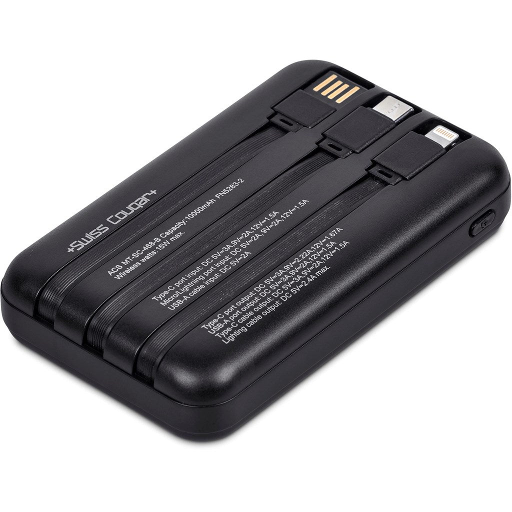 Swiss Cougar Argos Fast Charge 20W Wireless Charging Magnetic Power Bank -10000mAh