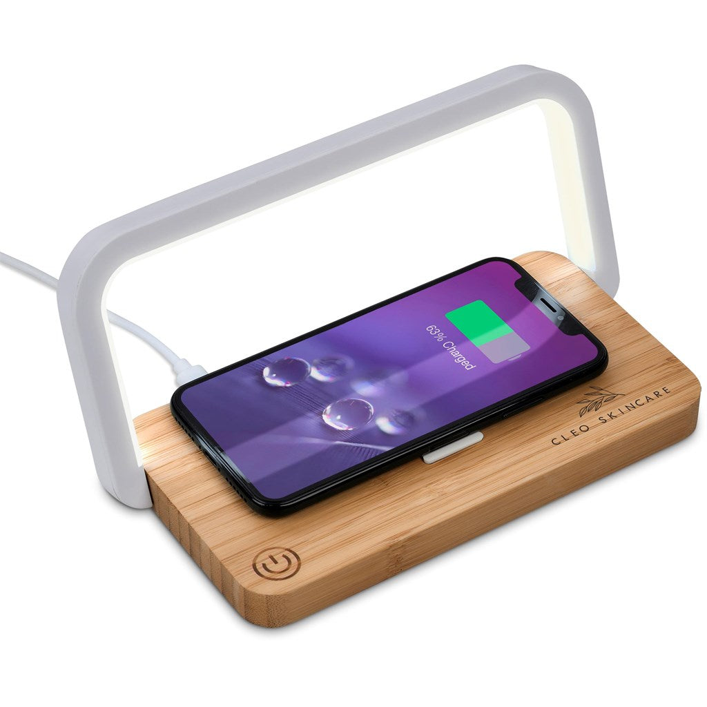 Okiyo Yoru Bamboo Wireless Charger & Night Light