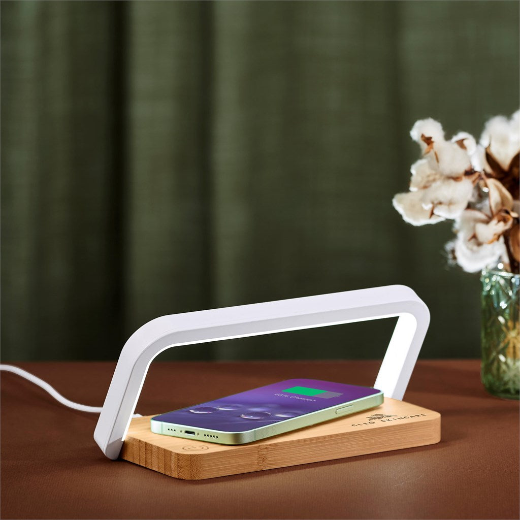 Okiyo Yoru Bamboo Wireless Charger & Night Light