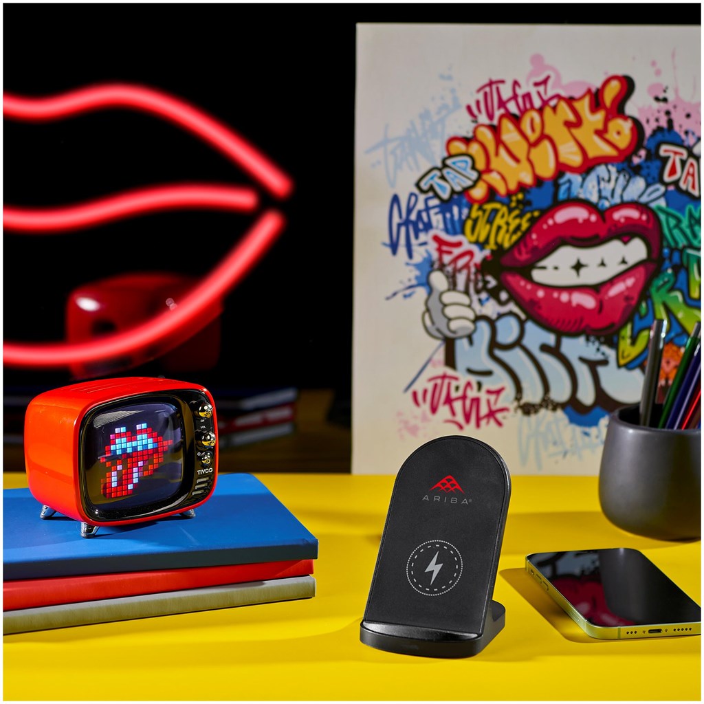 Swiss Cougar Reno Wireless Charging Phone Stand-BL