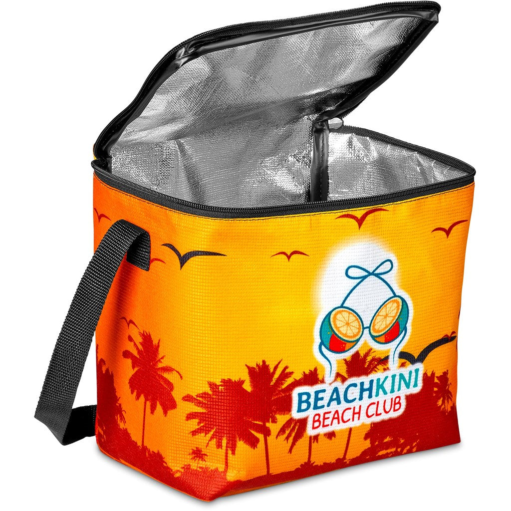 Pre-Production Sample Hoppla Quebec Recycled PET Stitch-Bond 12 Can Cooler