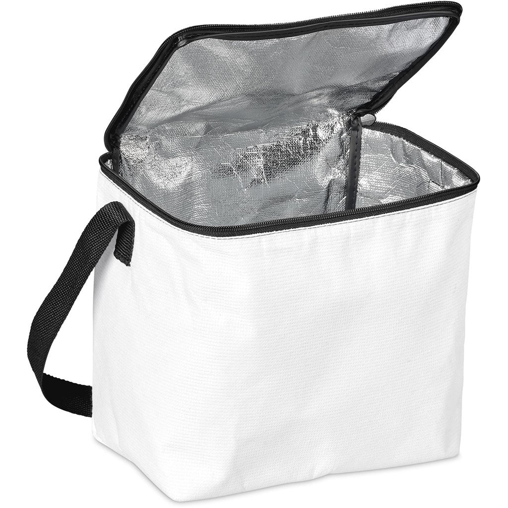 Pre-Production Sample Hoppla Quebec Recycled PET Stitch-Bond 12 Can Cooler